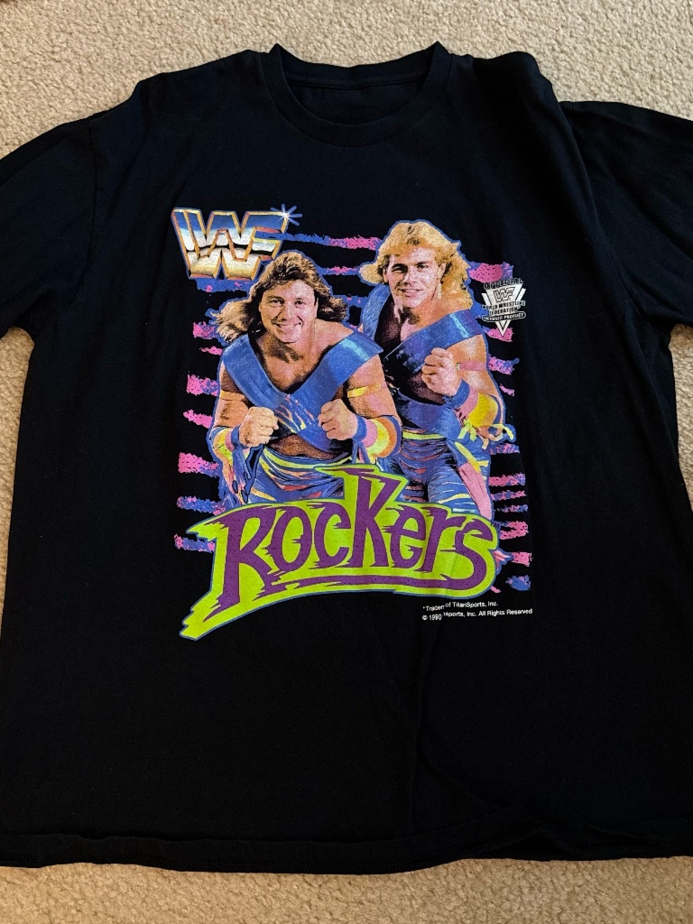WWF The Rockers modern XL shirt